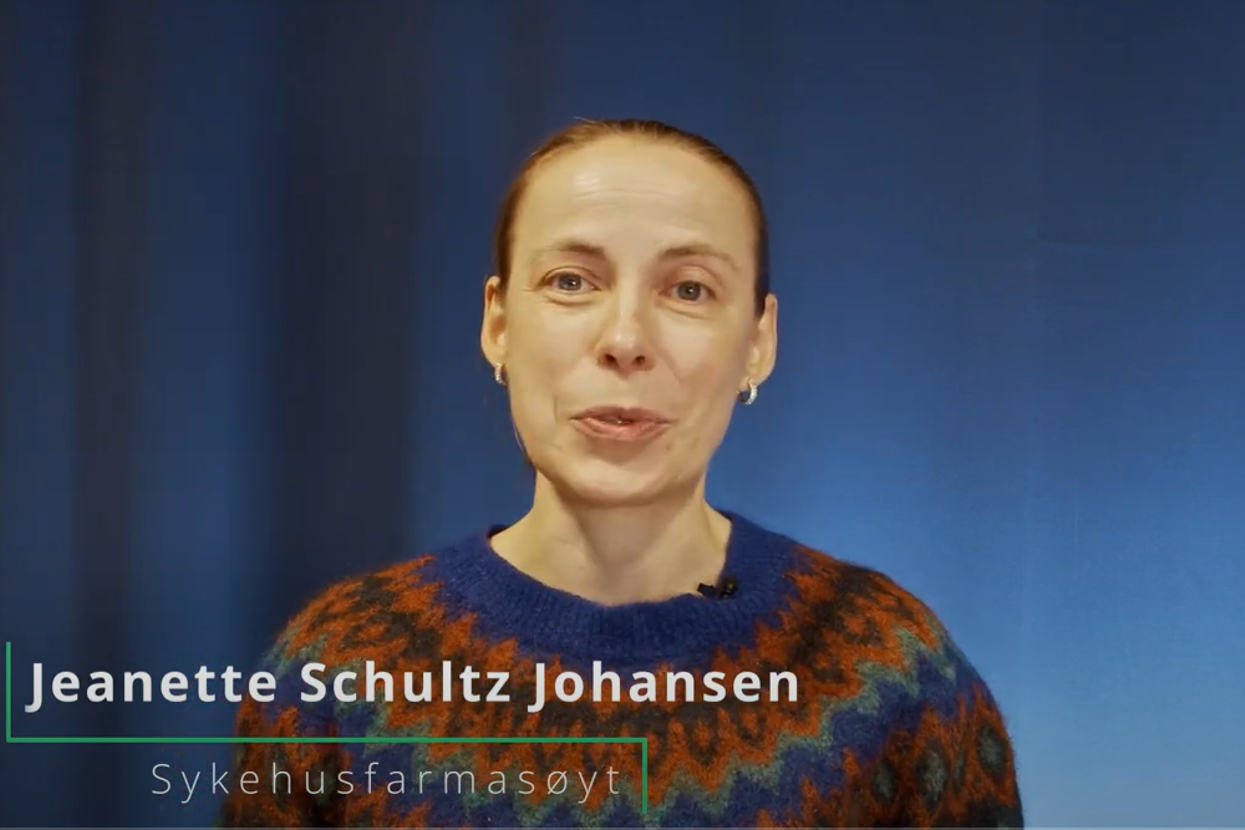 Skjermbilde av foredragsholder