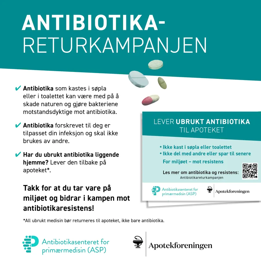 Plakat med informasjon om returkampanjen.